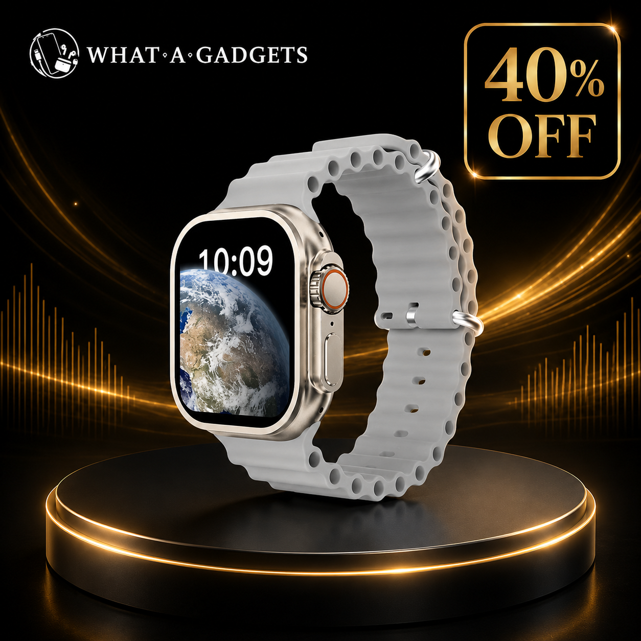 V200 New Fashion Ultra 2.2 Large Screen IP68 Waterproof Sport Smart Watch With Wearfit Pro App