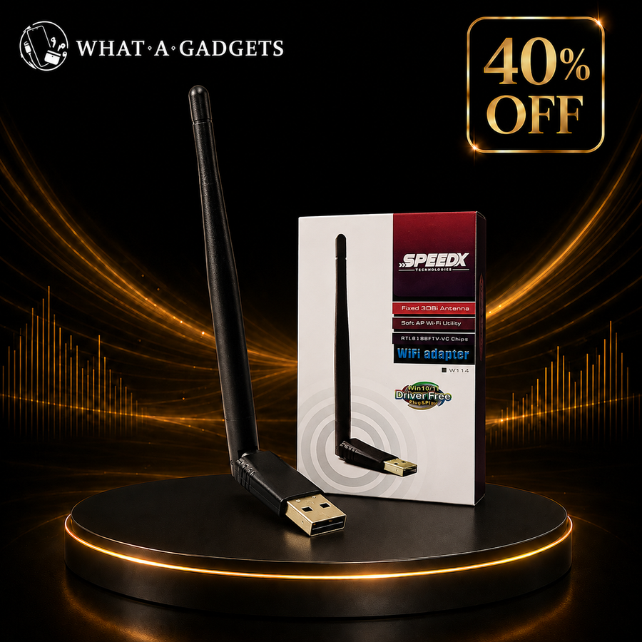 Speedx Alfa W114 3dBi RTL8188FTV-VC Antenna WiFi USB Adapter 300Mbps